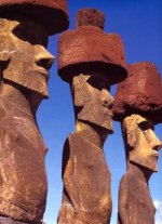ANCIENT EASTER ISLAND PAGAN STATUES on CANVAS.jpg