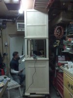 j building the stand.JPG