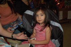 Hailey not immitating mommy.JPG